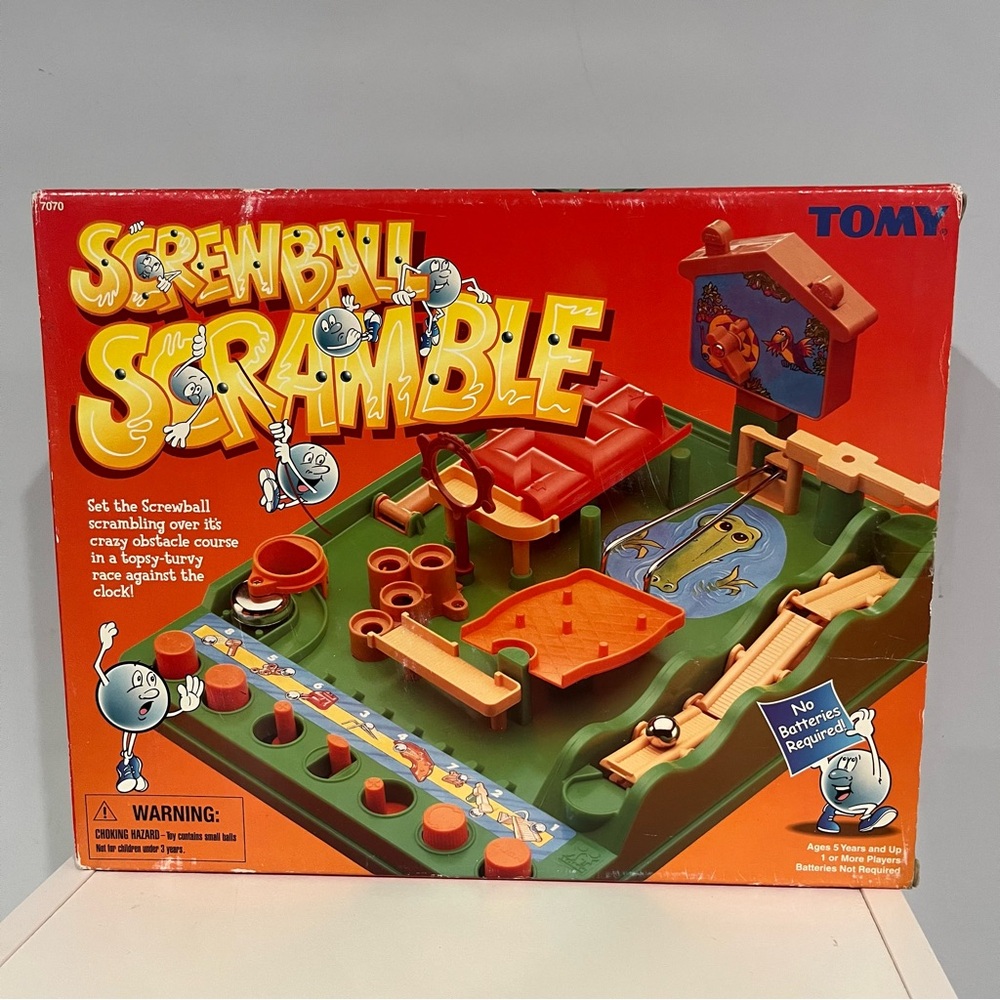 VINTAGE Screwball Scramble Game Tomy Toy Missing Some Parts